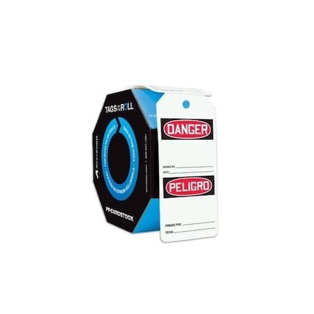 Accuform Danger, PF-Cardstock, 6-5/8 in Width, 3-5/8 in Height SBTAR412